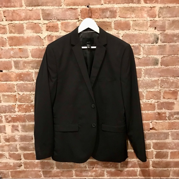 H&M black blazer. Size 42 R. Excellent used condition. No trace of wear. - Picture 6 of 11